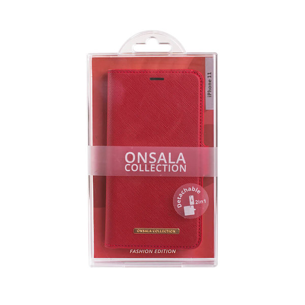 Mobiltelefoncover Saffiano Rød - iPhone 12 Mini
