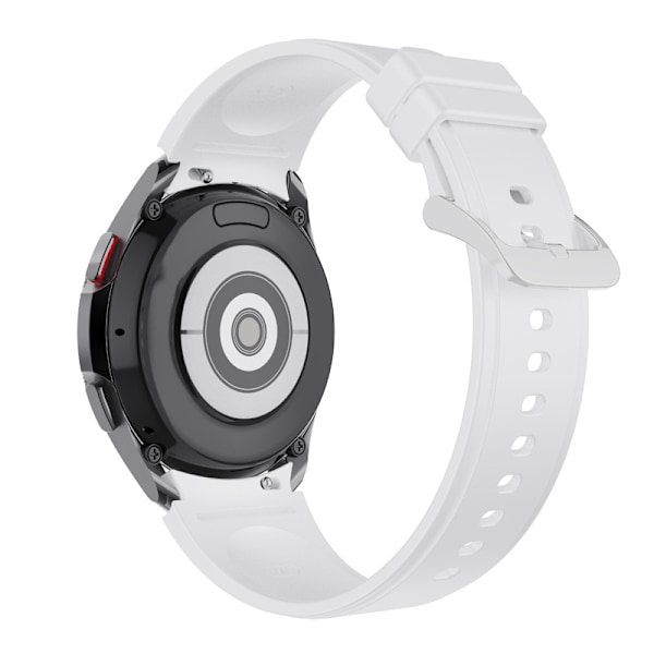 Silikone urrem 9138 - Farverig spænde - Hvid - 20 mm til Samsung Galaxy Watch 4/5