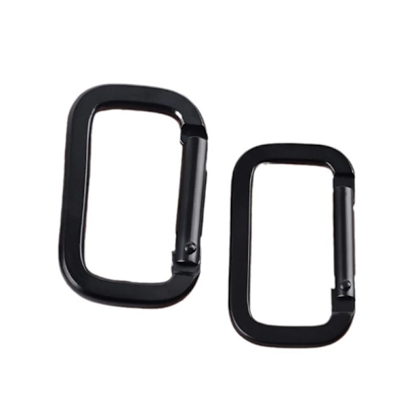 Aluminium karbinhake Clips - Kraftiga D-ring låsande karbinhakar (10-pack) L
