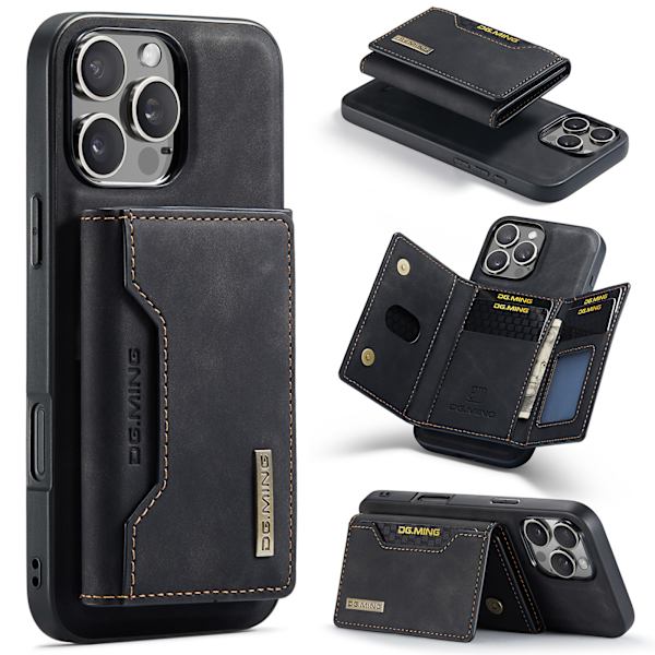 M2 Magnetiskt Fodral med Korthållare för iPhone 16 Pro Max