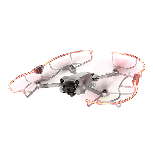 Potkurin suoja DJI Mini 3 -sarjan yölentoon LEDillä Läpinäkyvä