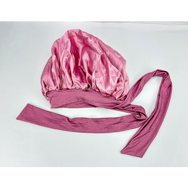 Satin Bonnet Sleep Cap - Bekväm hårinpackning för sömn