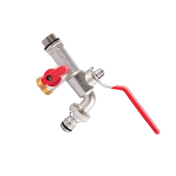 Utomhuskran Enkelt utlopp, 1/2 tum haninlopp, 3/4 tums utlopp Red Red