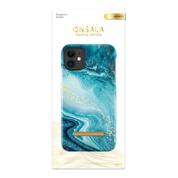 COLLECTION Mobil Cover Soft Blue Sea Marble iPhone 11
