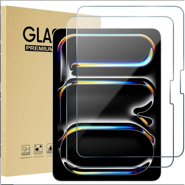 2.5D näytönsuoja iPadille - HD Tempered Glass (2 kpl) iPad 12.9 (2018/2020/2021)