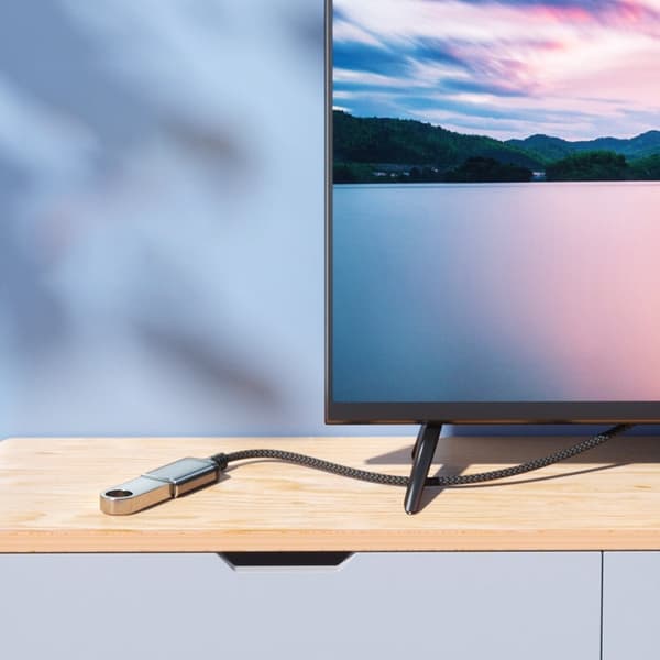 USB 3.0 Förlängningskabel Hane till Hona - Grå Nylonflätad Datakabel 1/2M - Förläng din USB-anslutning med hög hastighet 2 m 2 m