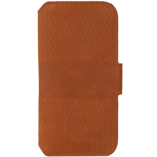 Krusell Leather Phone Wallet iPhone 13 Cognac