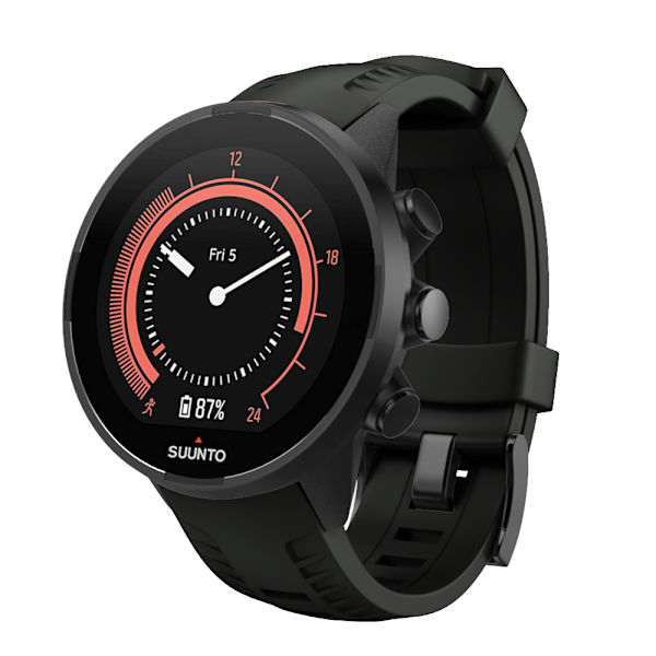 INF Suunto Spartan Sport Wrist HR/9 Baro/9/D5/7 rannekoru (24 mm) silikoni model 2 Musta 02