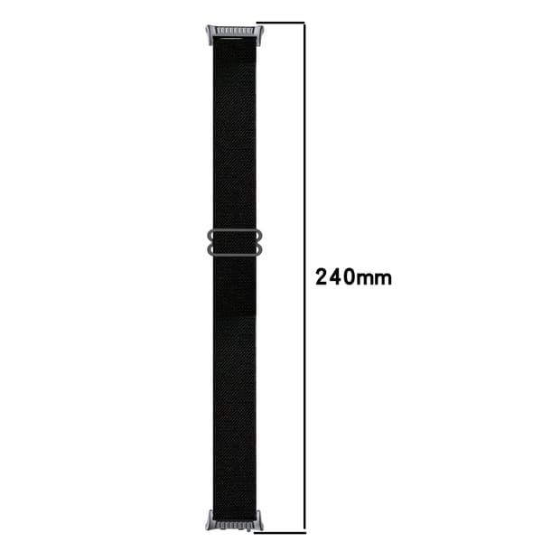 Huawei Watch D2 Nylon Elastiskt Band: Justerbar & Vävd Rem Black Black