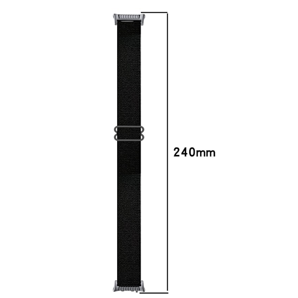 Huawei Watch D2 Nylon Elastiskt Band: Justerbar & Vävd Rem Svart