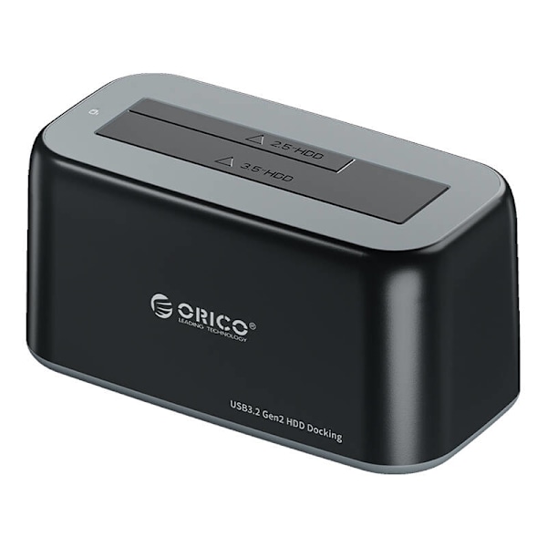 Orico dockningsstation för 2,5 / 3,5" HDD / SSD, 5Gbps, USB-C till USB-C/A (svart)