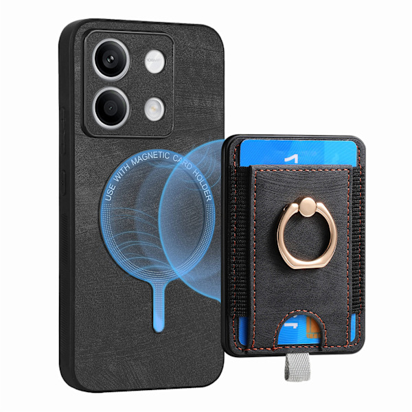 Retro Magnetisk Kortholder Cover til Redmi Redmi Note 13 4G