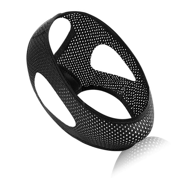 Andningsbart hakband, justerbart hakstödsband Black Black