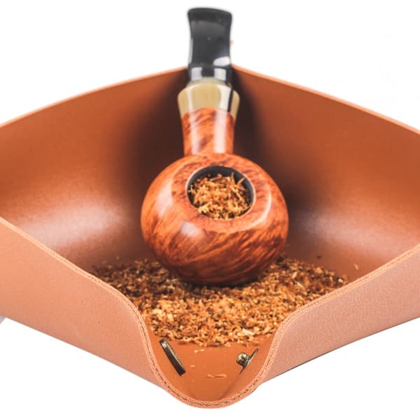 PU Läder Tobakskonditionering Bricka - Multifunktionell & Portabel Rullbricka Brown Brown