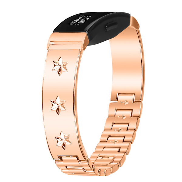 Halvarmring i rostfritt stål för Fitbit Inspire 1/2 Rose guld