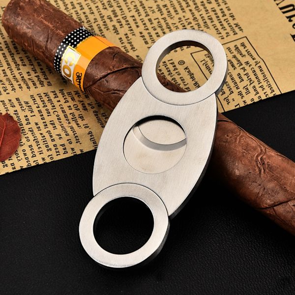 Bærbar Fingerring Cigar Kutter i Rustfrit Stål - Skarp og Ergonomisk