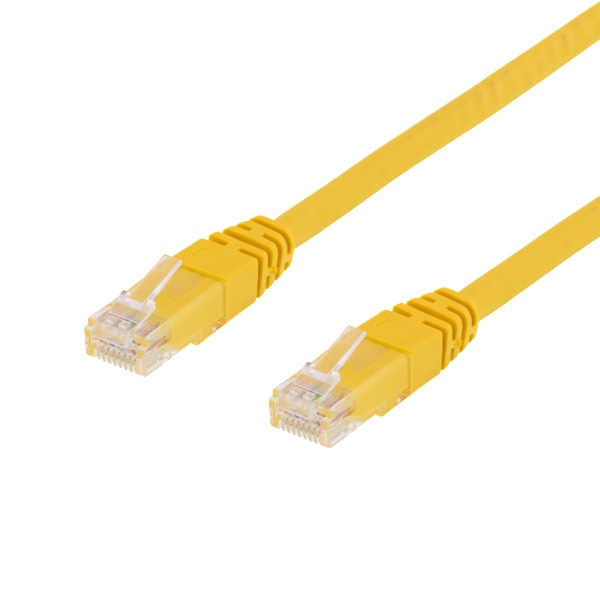 U/UTP Cat6 patch cable 0.75m, yellow
