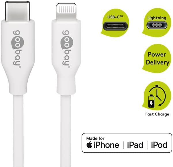 Lightning-USB-C™-lataus- ja synkronointikaapeli