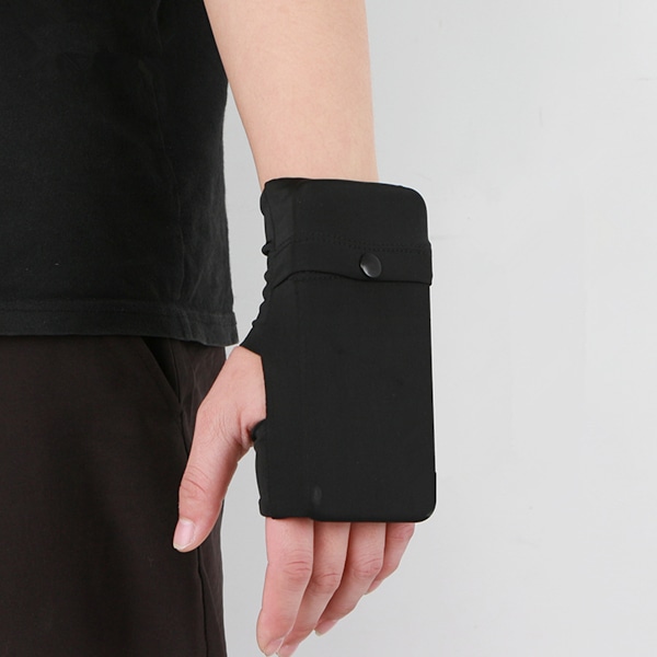 Vattentät Polyester Running Wrist Pouch Höger hand