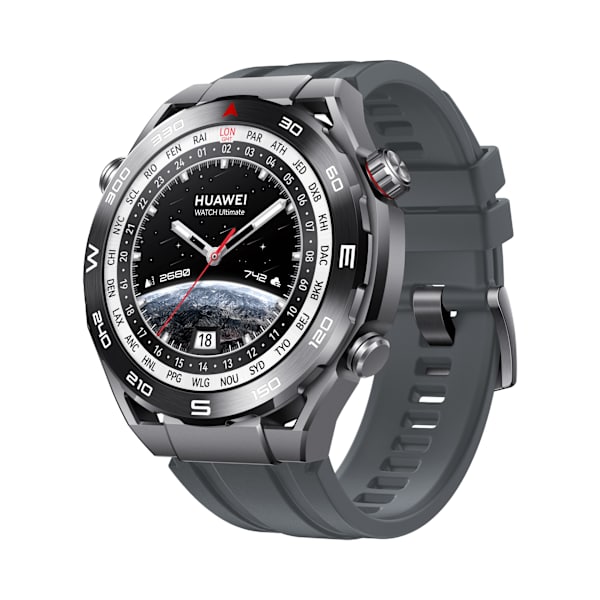 Silikone urrem 22mm til Huawei Watch Ultimate Mørkegrå