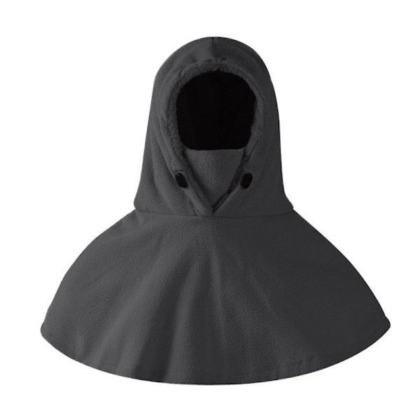 Lämmin talvihattu Balaclava - Tuulenpitävä kasvonaamio ja kaulalämmitin Harmaa