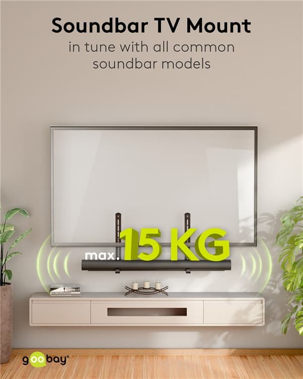 Soundbar-teline televisioille Universal, musta