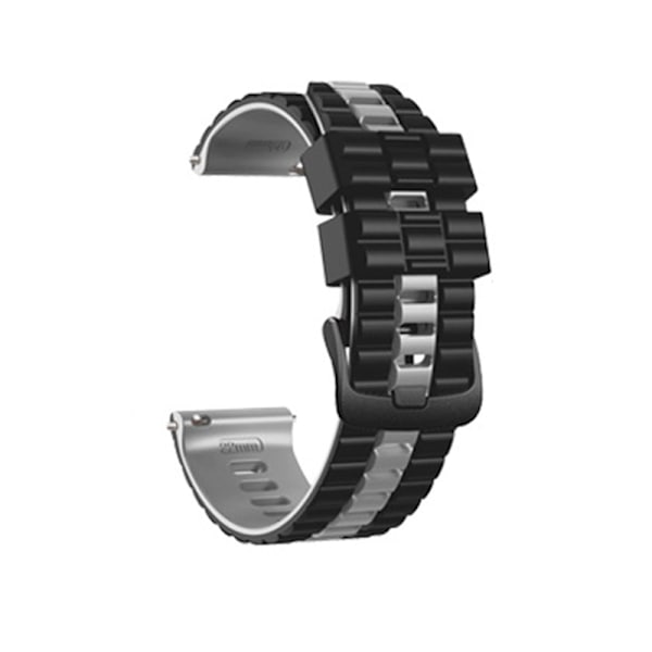 Klockarmband för Huawei GT3 & Samsung Galaxy Watch 3 Svart+grå