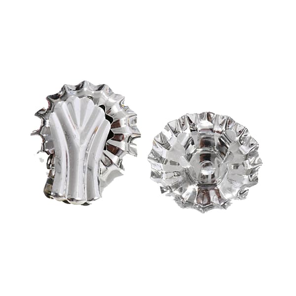 Silver Ljusstake Klämmor för Julgran - 10-pack