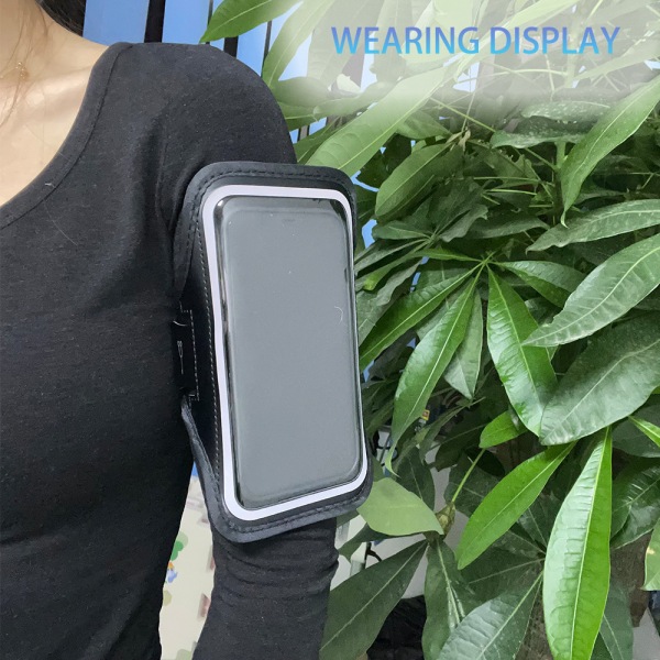 Telefonarmband Telefonhållare Löpande telefonfodral Svart 6.5"