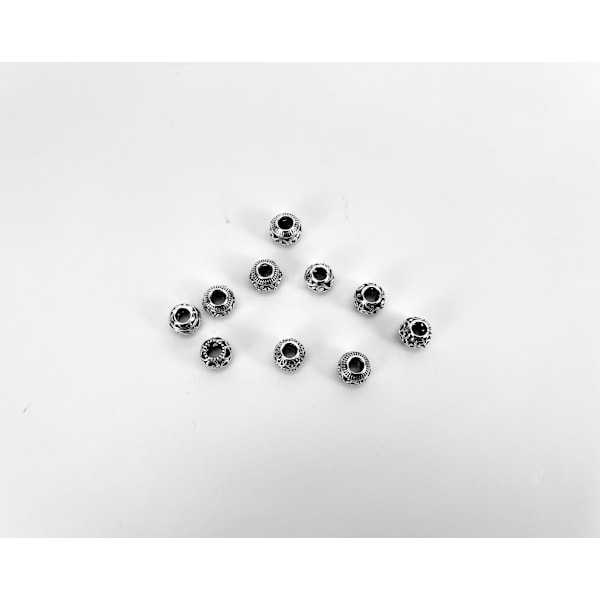 Vintage Alloy Spacer Beads DIY-korujen valmistukseen - 10 kpl