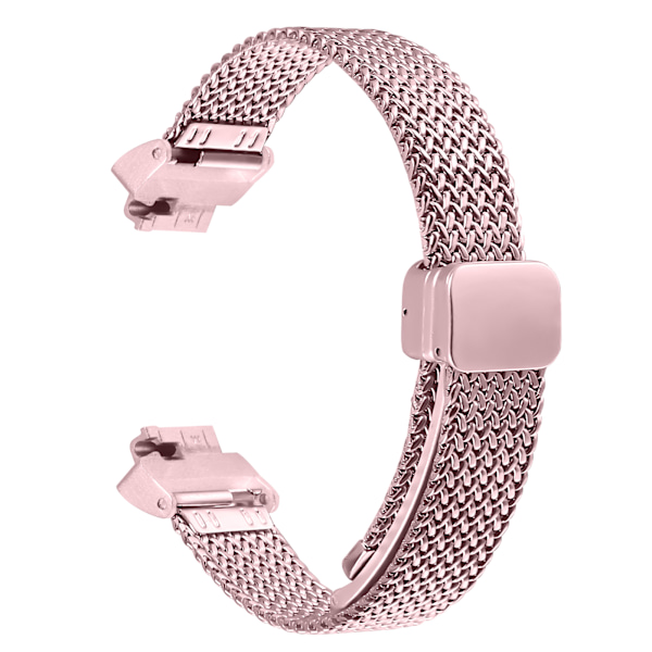 Milanese armband i rostfritt stål för Fitbit Inspire 1/HR/Inspire 2 Rosa