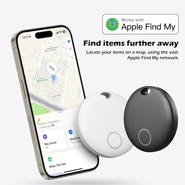 Vattentät Bluetooth Tracker Svart