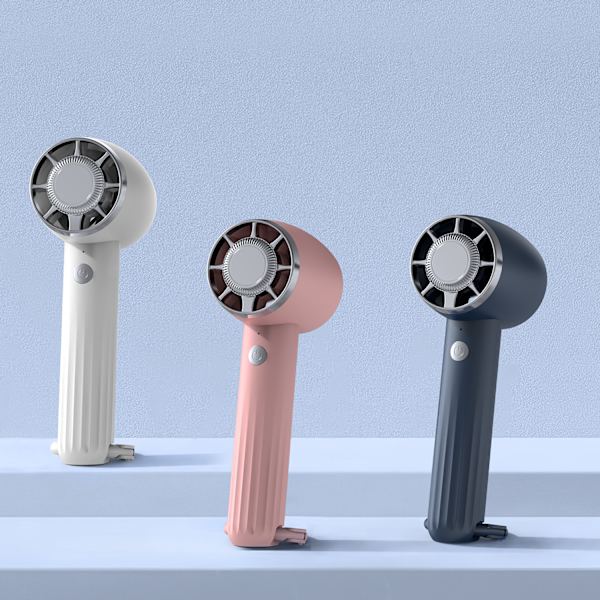 Turbo Handhållen Fläkt: Kraftfull Kylning i Farten Vit