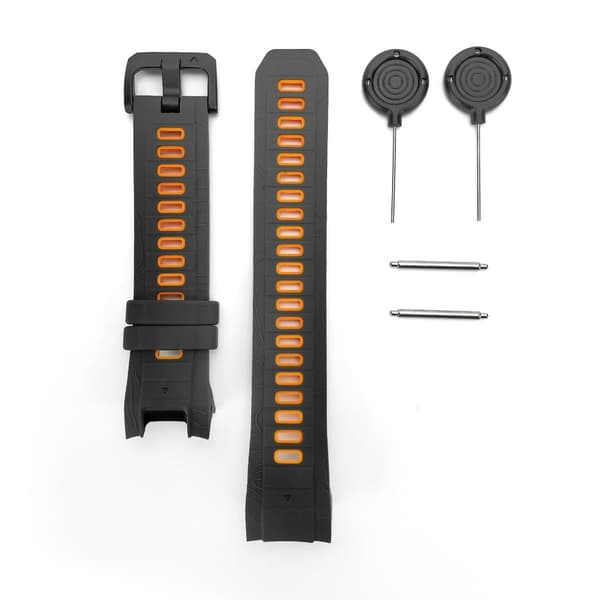 Garmin Instinct 3 Tvåfärgat Silikonarmband Orange Model 2 Orange