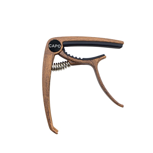 Guitar Capo i zinklegering til akustiske guitarer Mørk træ farve