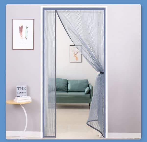 Glasfiber magnetisk skærmdørgardin Grey S Grey S