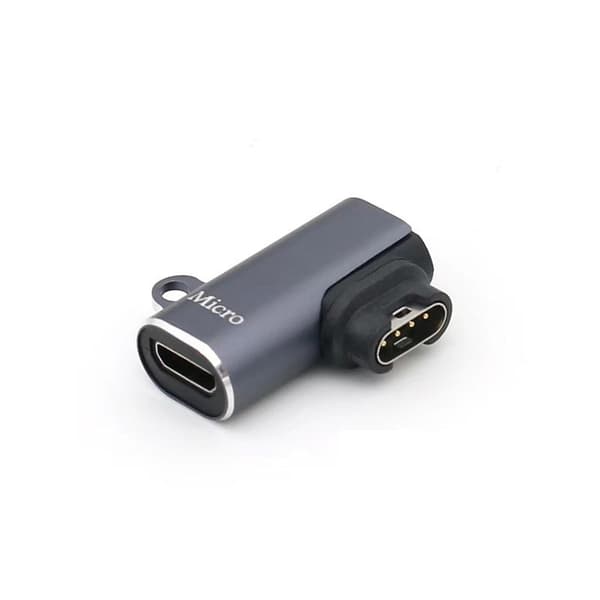 Micro USB hun til Garmin ur adapter, vinkeldesign, 2 stk.