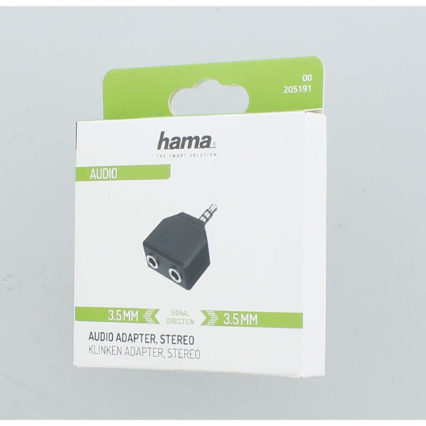 Adapter Audio 2x 3.5 Hun til 3.5 Han Stereo
