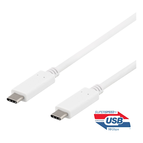 USBC>USBC cable 0.5m 10Gbps 100W 5A USB 3.2 Gen2 EMarket whi