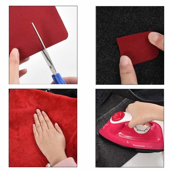 Strygbare reparationslapper i 18 farver MultiColor