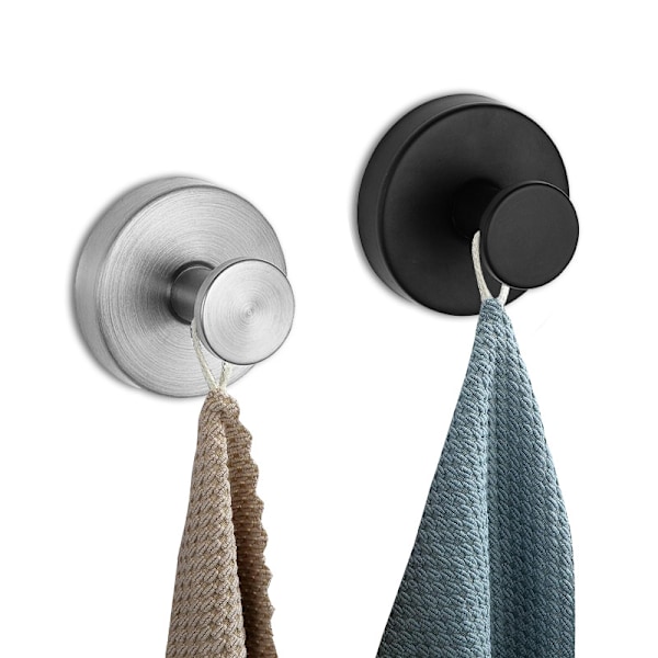 INF Väggkrokar med sugpropp, 4-pack Silver