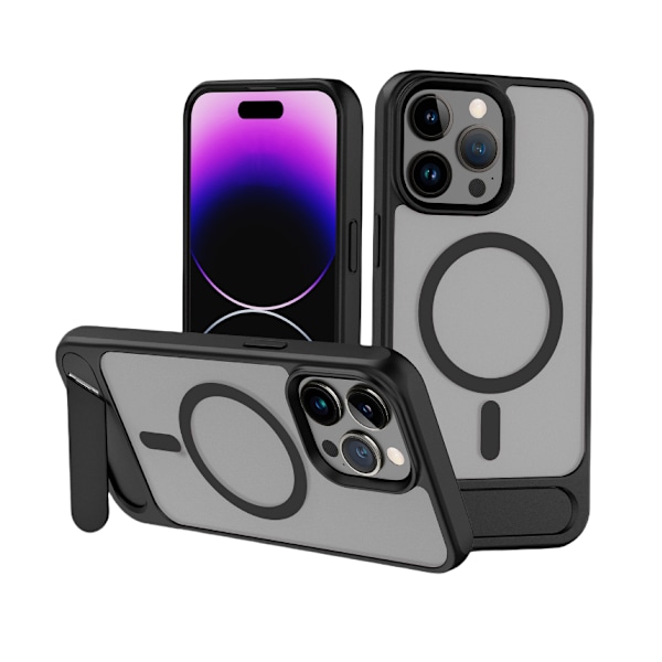 Mobilfodral med Magnetiskt Stativ för iPhone 15-Serien iPhone 15 Plus