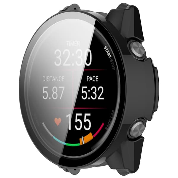 Kompatibel med Garmin Forerunner 570 Case - Integreret Skal Black 42 mm Black 42 mm