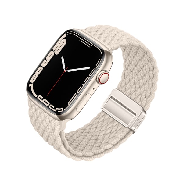 Starlight nylon klockarmband för Apple Watch Beige L
