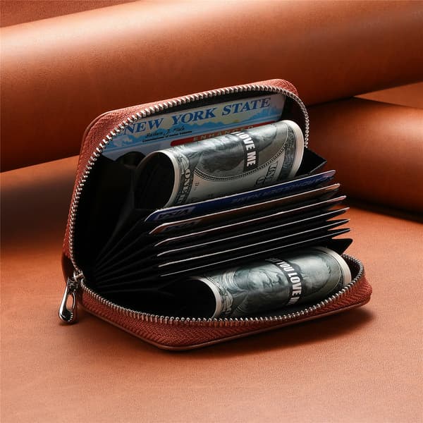 AirTag-korttikotelo / lompakko - RFID-suojattu Brown Brown