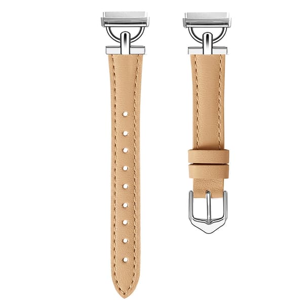 Aito nahkaranneke Fitbit Versa 3/4/Sense - Khaki