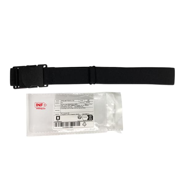 Justerbart elastisk bælte til jeans Black Black