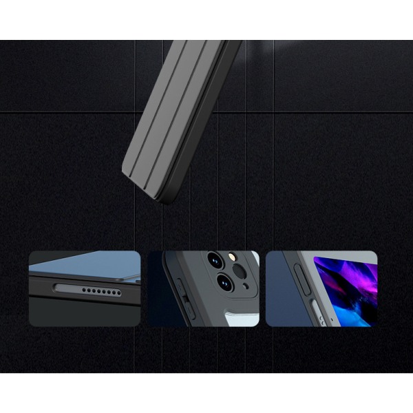 Magnetiskt Fodral med Stativfunktion iPad Pro 12.9 2018/2020/2021 Svart