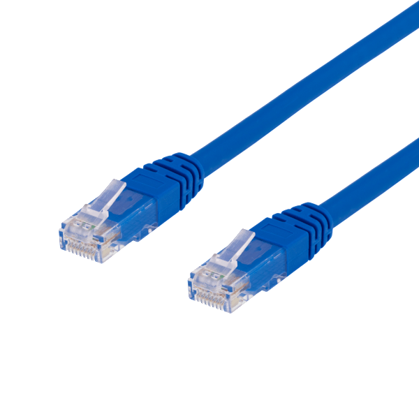 U/UTP Cat6 patch cable 0.75m, blue