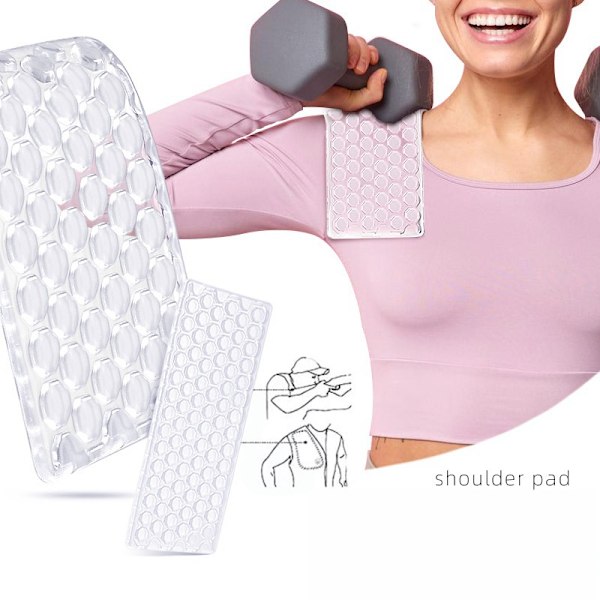 Transparent Gel Shoulder Pad - En storlek passar alla